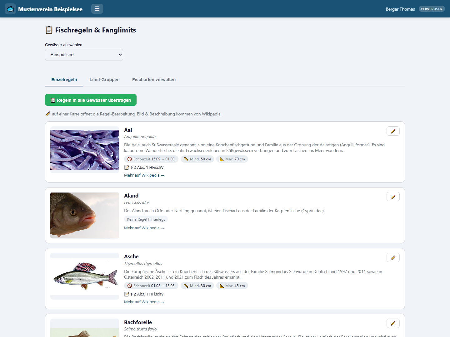 FishZone – Fangregeln