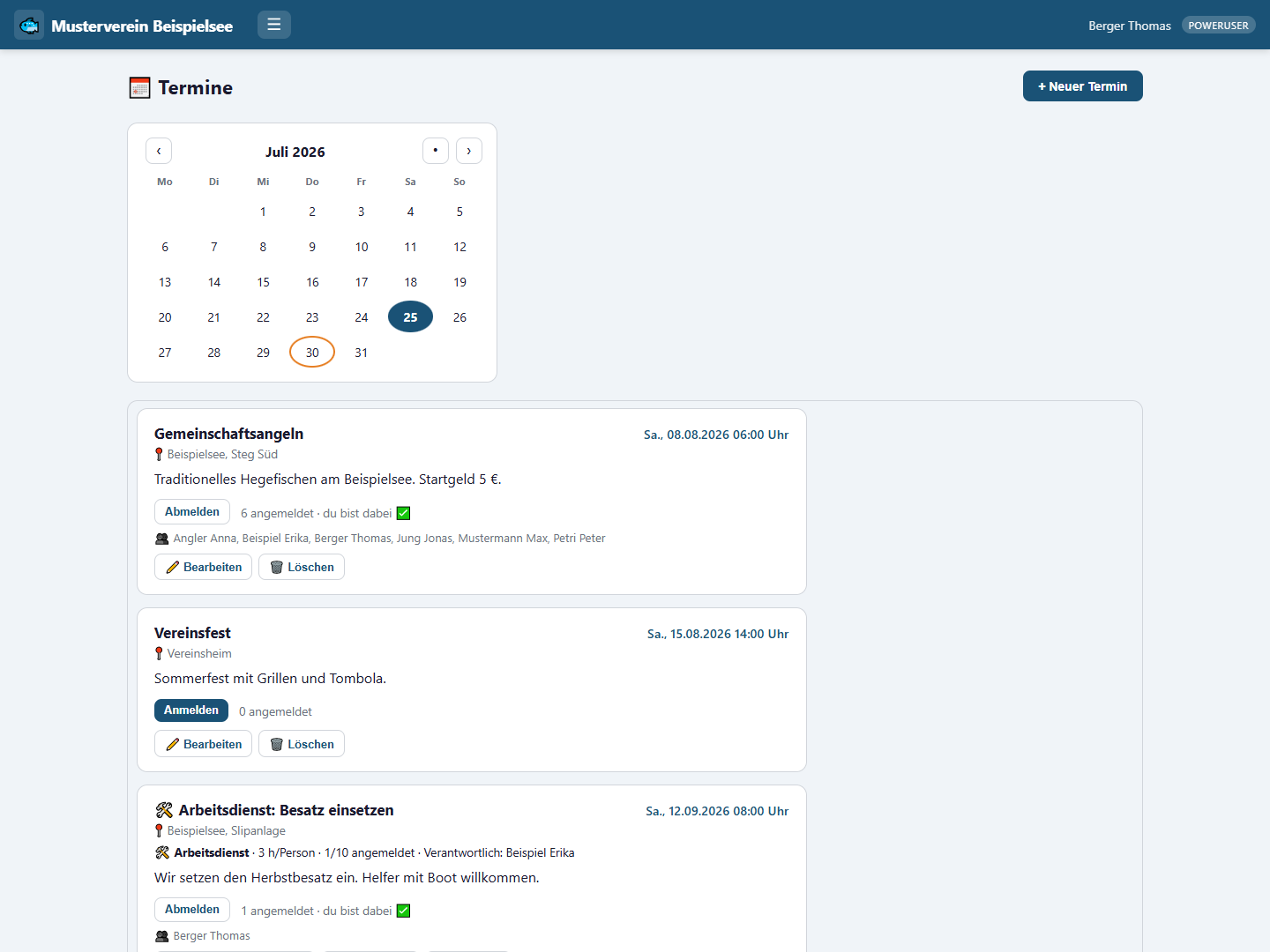 FishZone – Termine